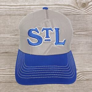 NEW! STL ST LOUIS CARDINALS BLUE GREY SGA STADIUM GIVEAWAY BUDWEISER HAT CAP